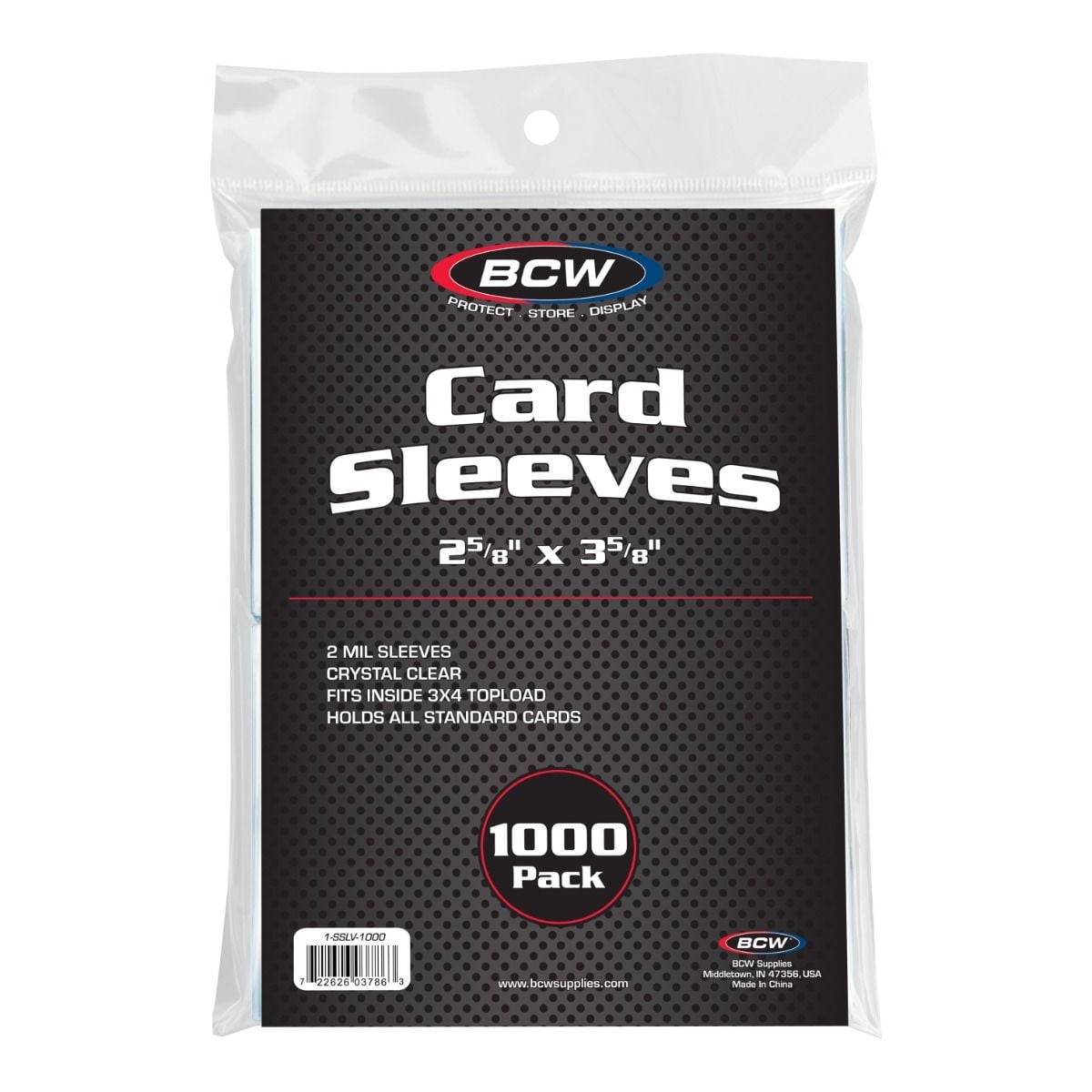 BCW Penny Sleeves  1,000 Count Soft Card Sleeves (Standard Size)