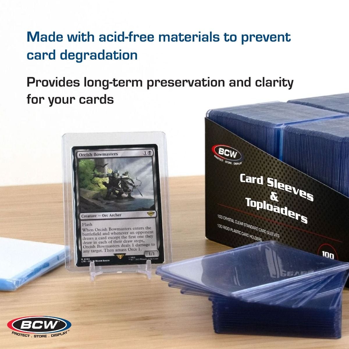 200 Count Card Sleeve and Toploader Combo Pack