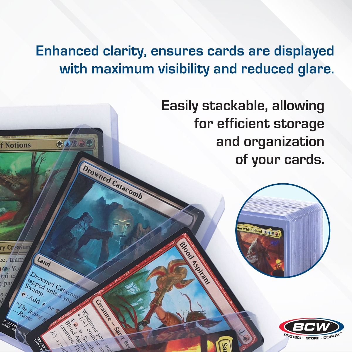 thumbnail image 2 of 200 BCW Standard 3x4 Card Holders - Rigid Toploaders - Protect Your Trading Cards 2 of 4