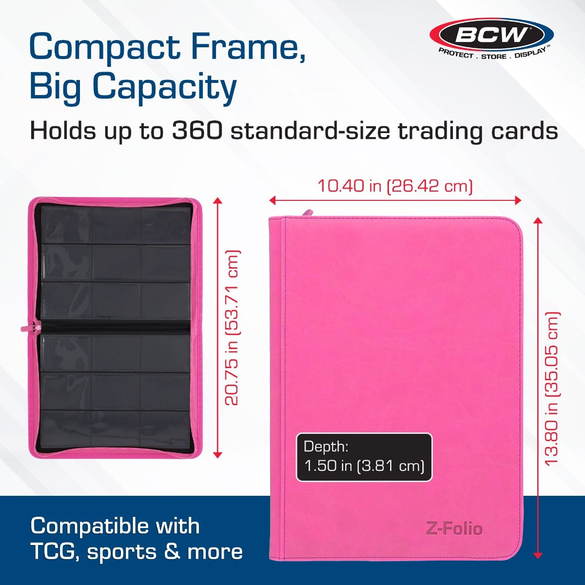 Z-Folio 9-Pocket Album - Pink