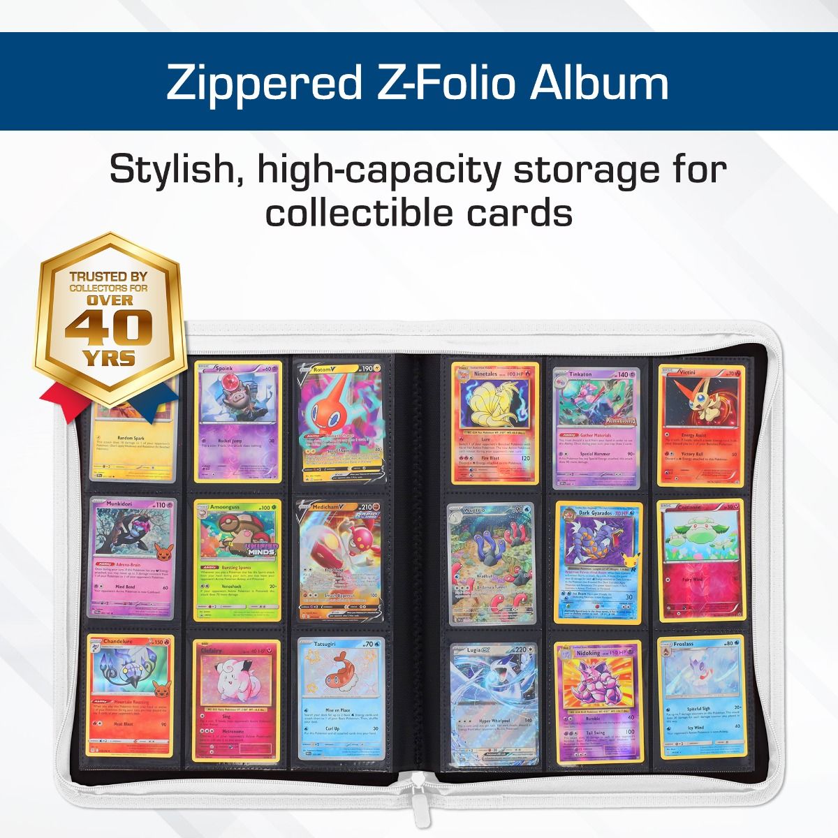 Z-Folio 9-Pocket LX Album - White