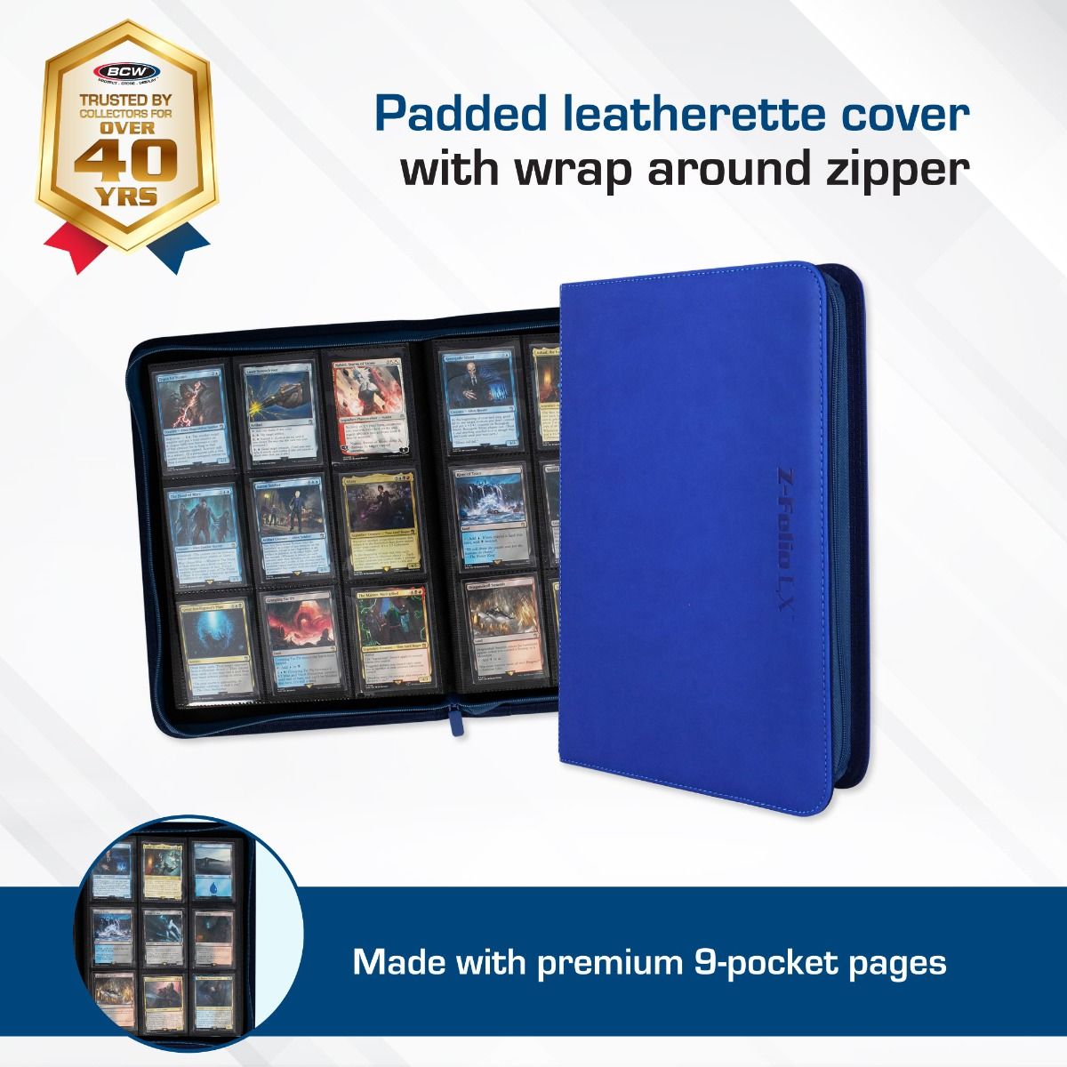 福袋安いいね半額ストア Z-Folio 9-Pocket Blue - Album カードサプライ・アクセサリ