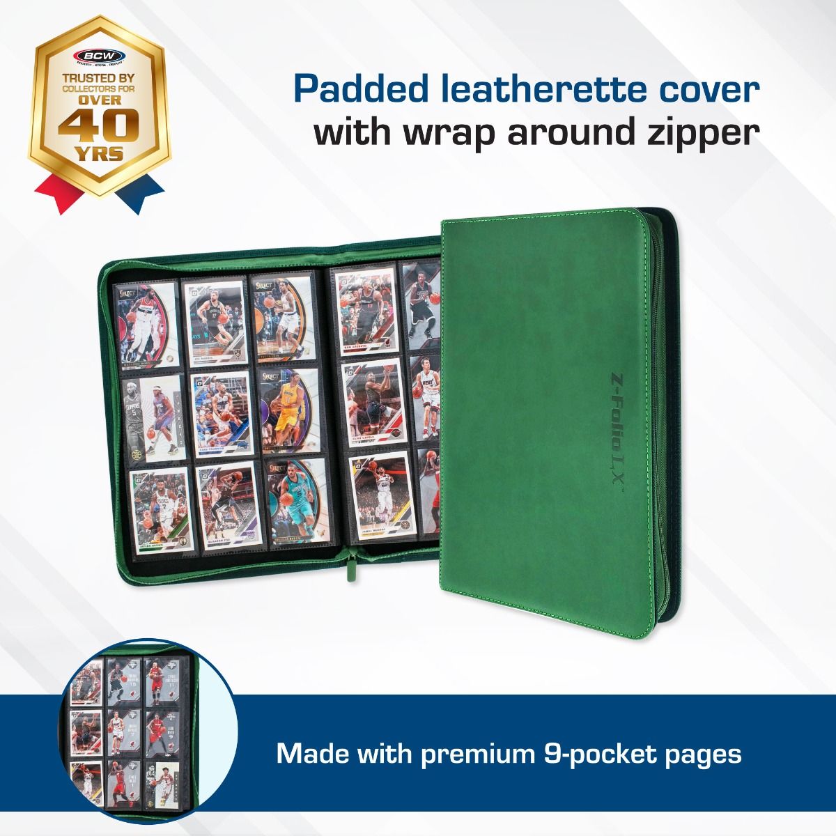 Z-Folio 9-Pocket LX Album - Green