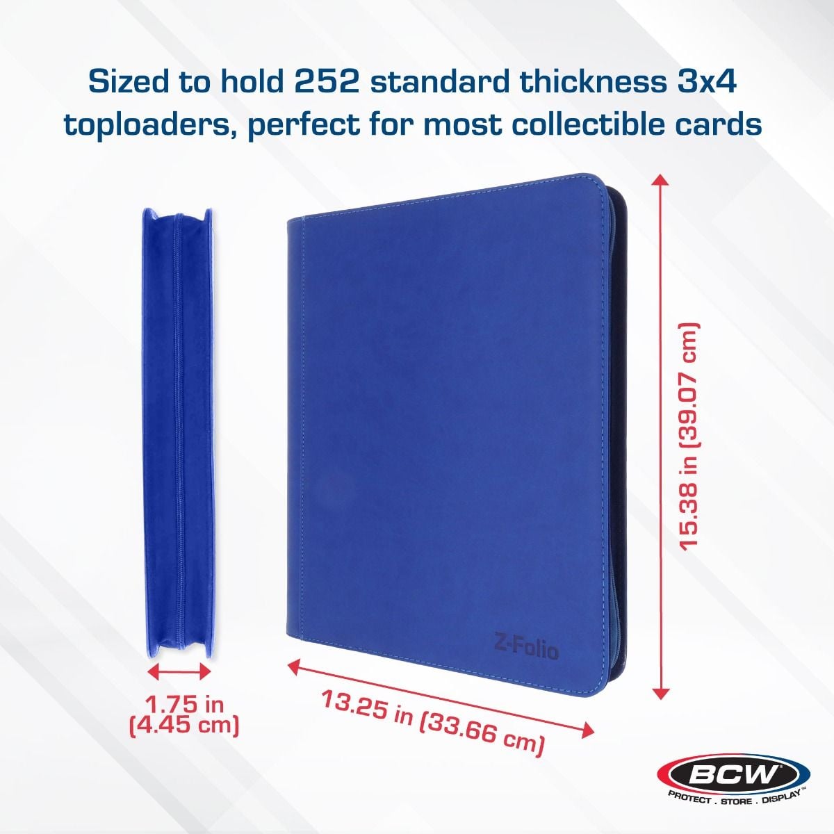 Z-Folio 9-Pocket LX Album - Toploaders - Blue