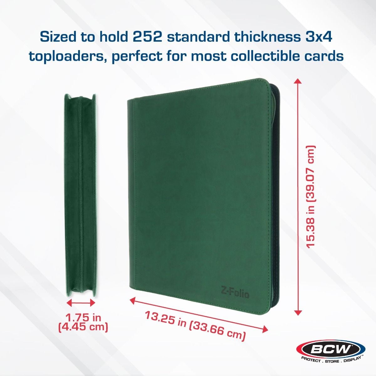Z-Folio 9-Pocket LX Album - Toploaders - Green