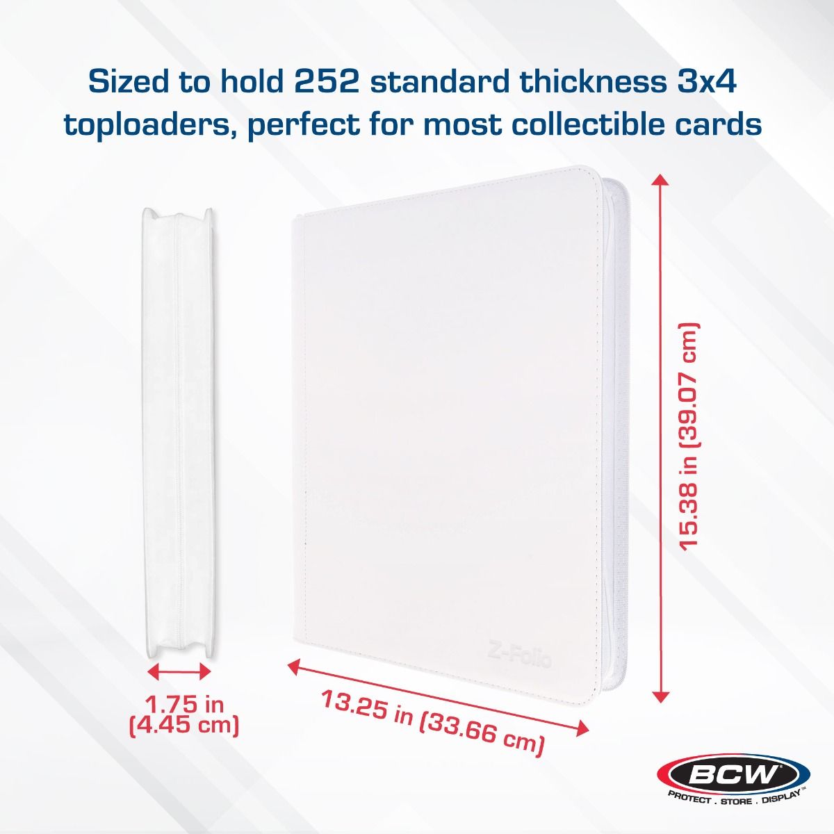 Z-Folio 9-Pocket LX Album - Toploaders - White