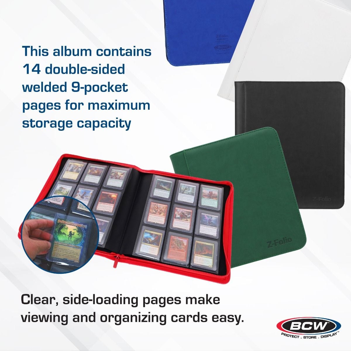 Z-Folio 9-Pocket LX Album - Toploaders - Green