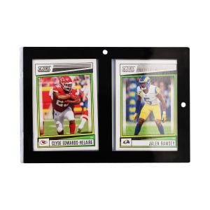 Magnetic 2-Card Holder - 35 PT. Black Border