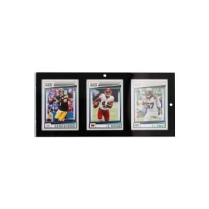 Magnetic 3-Card Holder - 35 PT. Black Border