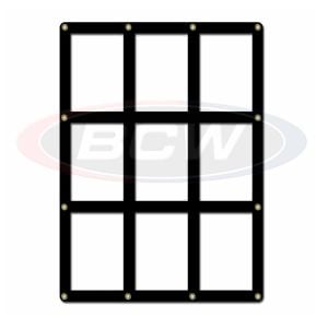 9 Card Screwdown Holder - Black Border