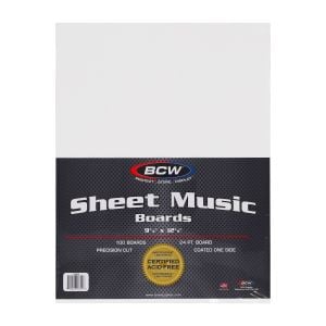Sheet Music Backing Boards