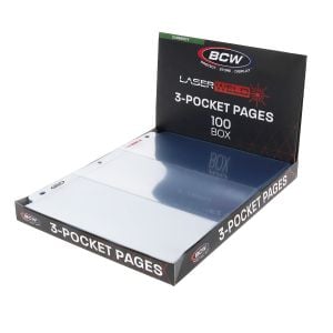 LaserWeld 3-Pocket Currency Page (100 CT. Box)