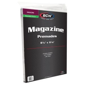Premade Resealable Magazine Bag and Board