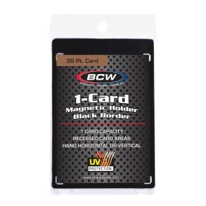 Magnetic Card Holder - 35 PT. Black Border