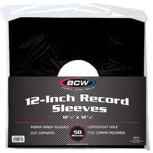 12 Inch Record Paper Inner Sleeve-Cut Corners-