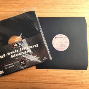 12 Inch Record Paper Inner Sleeve - Cut Corners - Black