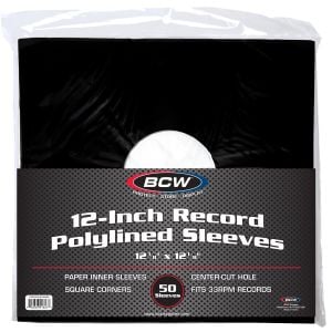 12-Inch Record Paper Inner Sleeves-Polylined 