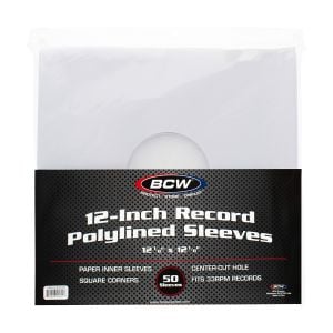 12-Inch Record Paper Inner Sleeve-Polylined-With