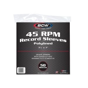 Paper Record Sleeves 45 RPM-Polylined *LTD STOCK*