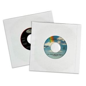 7-Inch Record Paper Inner Sleeves- Square Corners