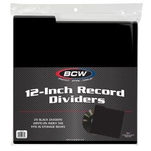 12-Inch Record Divider - Black