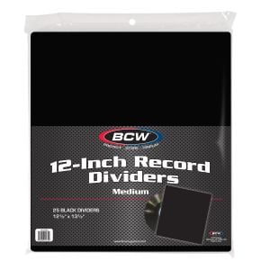 12-Inch Record Divider - Medium - Black