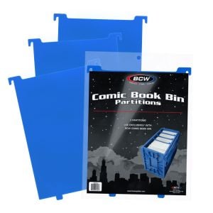Comic Book Bin Partitions - Blue