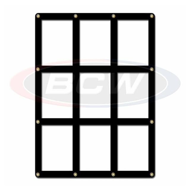 9 Card Screwdown Holder - Black Border 9 Card Screwdown Holder - Black Border