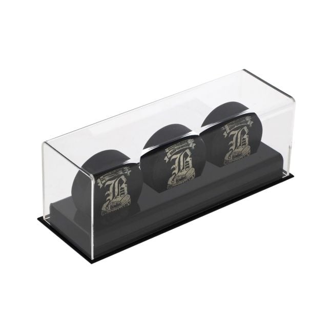 hockey puck and card display case Acrylic Holder sleek and minimalist look Order now online or visit us in store! Acrylic Hockey Puck and Card
