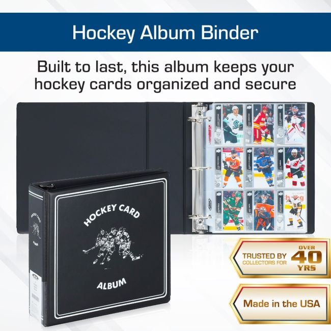 BCW 3" Album - Black Hockey