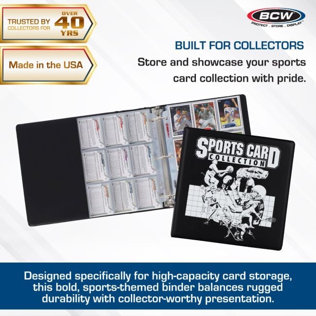 3 in. Album - Sports Card Collection - Black 3 in. Album - Sports Card Collection - Black