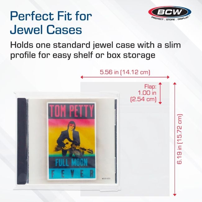 Resealable CD Bag - Jewel Case