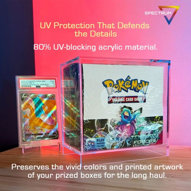 acrylic booster box display 6-Slot Acrylic Booster Pack Dispenser – PTC Collectibles main image 1