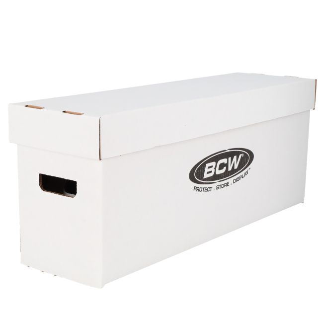 Comic Book Storage 5 Long Comic Book Cardboard Storage Boxes Hold 250-300 Current /Silver Divider Graded Comic Book Storage