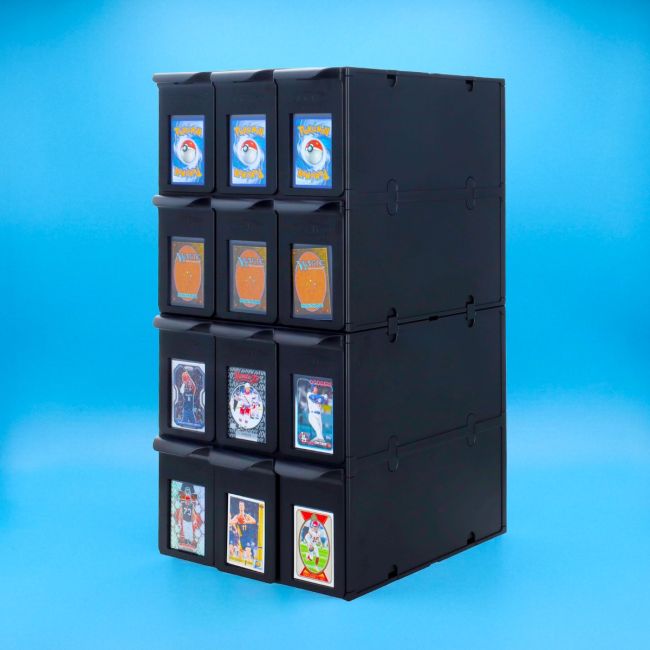 6 Drawer Graded Card Catalog - Black