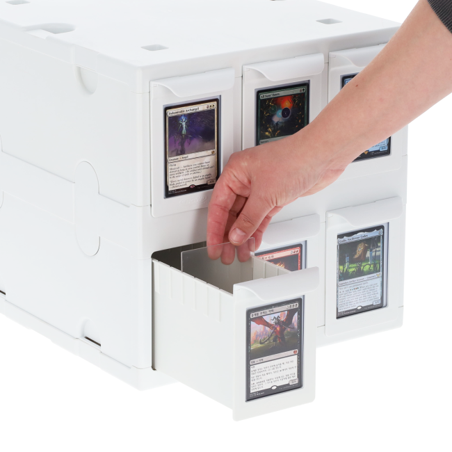 6 Drawer Card Catalog - White