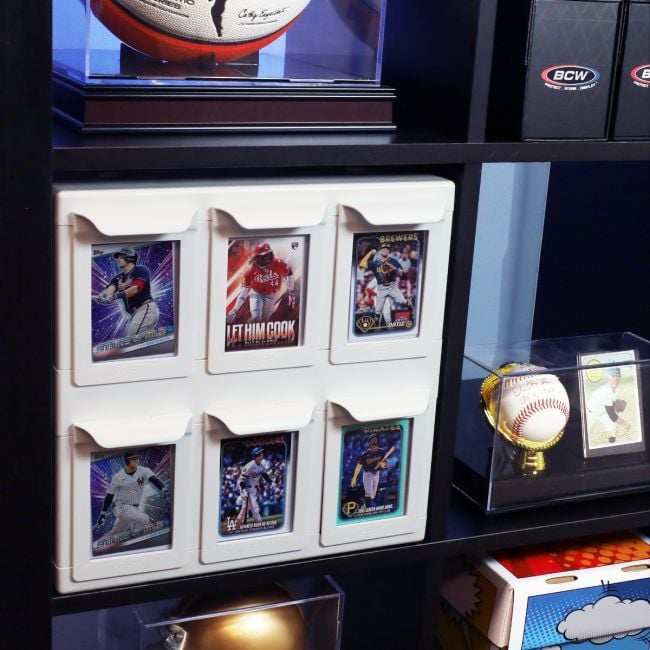 6 Drawer Card Catalog - White