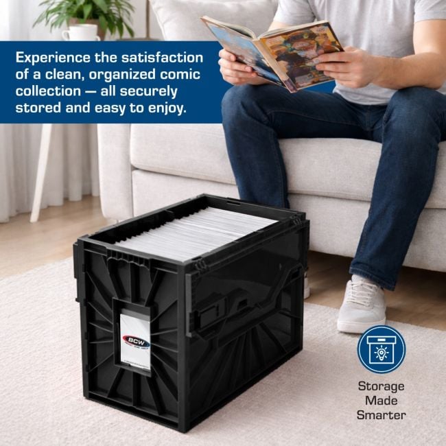 Short Comic Book Bin - Black