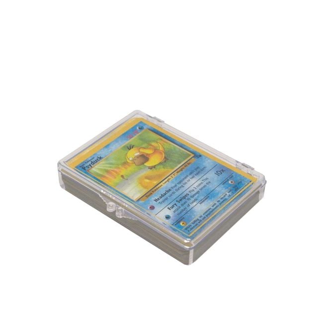 pokemon card plastic case Game TCG Game Deck Canary & Mega Eelektross Our premium Booster display cases with top magnetic closure are made from high Protector For Pokemon Prismatic Evolutions