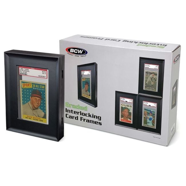 card display frame for ungraded and graded cards Card Frame Display