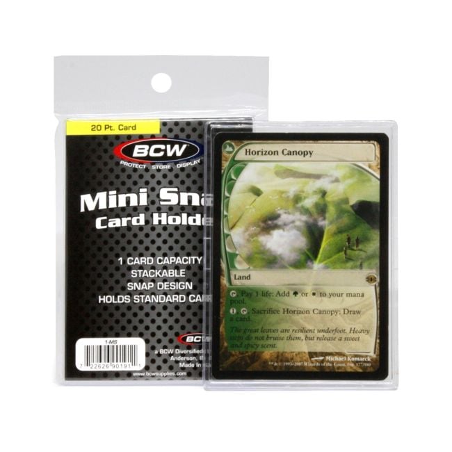 Stackable Mini Snap Card Holder | Protect Your Collectibles