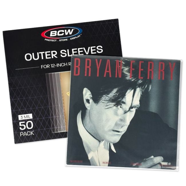 12-Inch Record Outer Sleeves - Polyethylene - 50 Pack