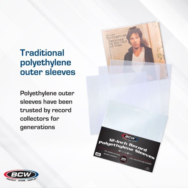 BCW - 12 Inch Record Sleeves - Polyethylene BCW - 12 Inch Record Sleeves - Polyethylene