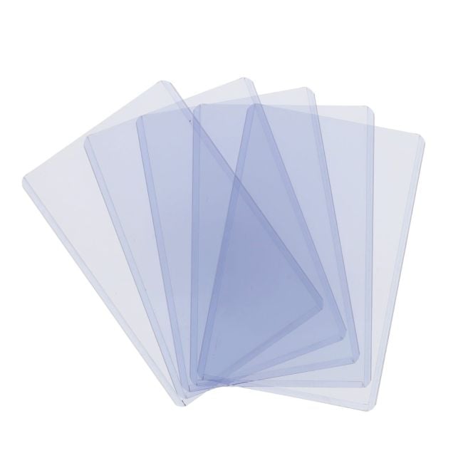 3x5 index card plastic sleeves adhesive index card holders 3" x 5" Clear Self-Adhesive