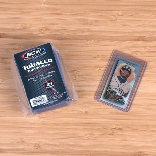 BCW Tobacco Card Toploaders 25 Count
