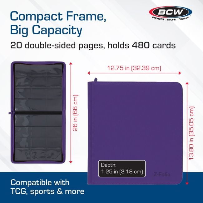 Z-Folio 12-Pocket LX Album - Purple