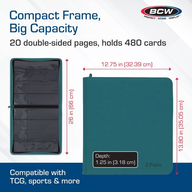 Z-Folio 12-Pocket LX Album - Teal
