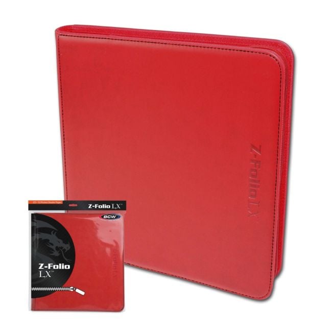 大人気の 12 Album LX Z-Folio Pocket BCW - Folios Pocket Shop | Red - その他
