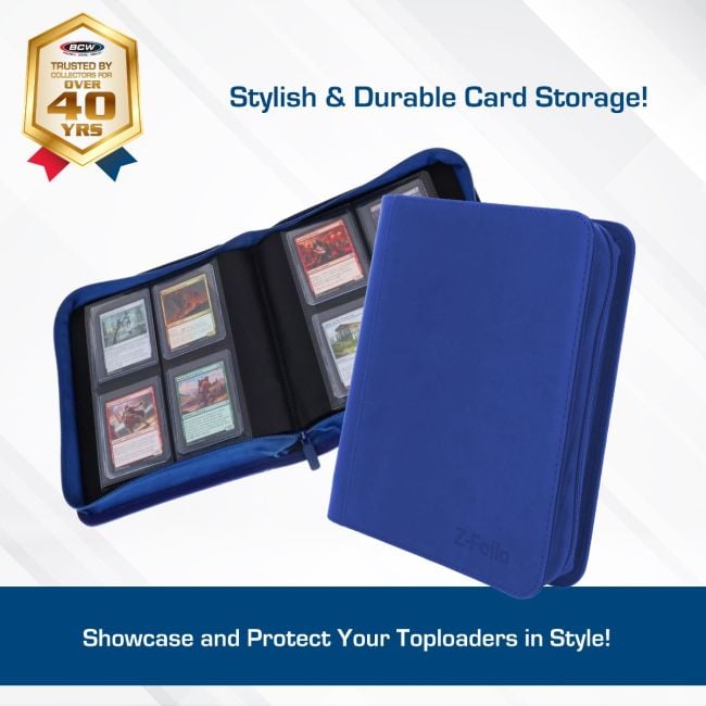 Z-Folio 4-Pocket LX Album - Toploaders - Blue