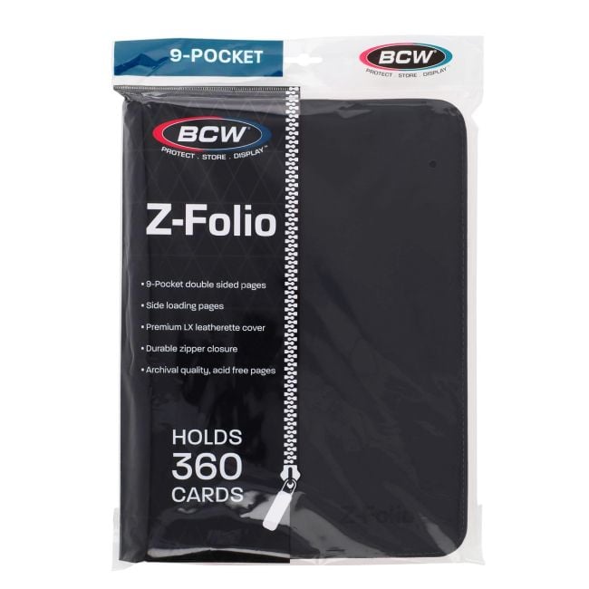 Z-Folio 9-Pocket Album - Black Z-Folio 9-Pocket Album - Black